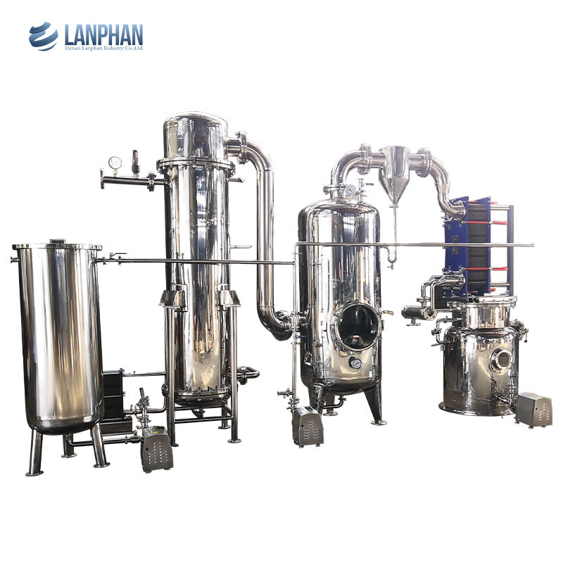 Rising Film Evaporator Evaporation Equipment Vertical Shell Tube Heat
