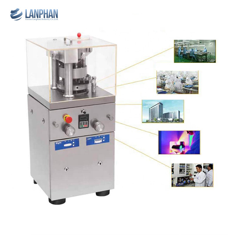 Herbal Pill Desktop Tablet Press Machine 12mm Full Automatic Multi Punch Rotary 1.5KW