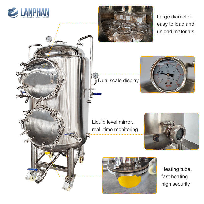 220V Single Phase Vertical Autoclave Steam Sterilizer with 330L Capacity and 15PSI Working Pressure