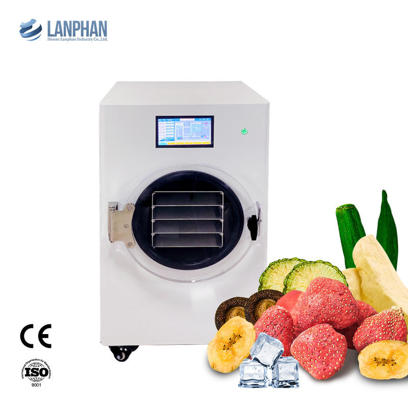 8kg 10kg Freeze Dryer Dehydration Equipment Drying Milk Meat Lyophilizer Machine 45mm