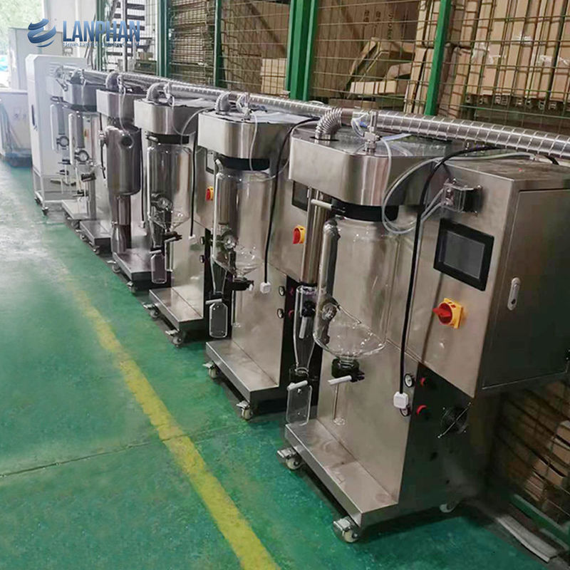 Lab Scale Mini Spray Dryer Machine with 2000mL/H Evaporation and SUS304 Material for Protein Whey Detergent Powder