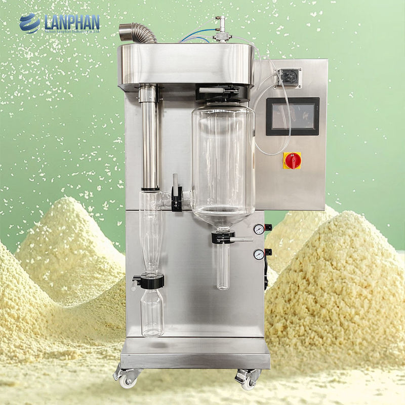 Lab Scale Mini Spray Dryer Machine with 2000mL/H Evaporation and SUS304 Material for Protein Whey Detergent Powder