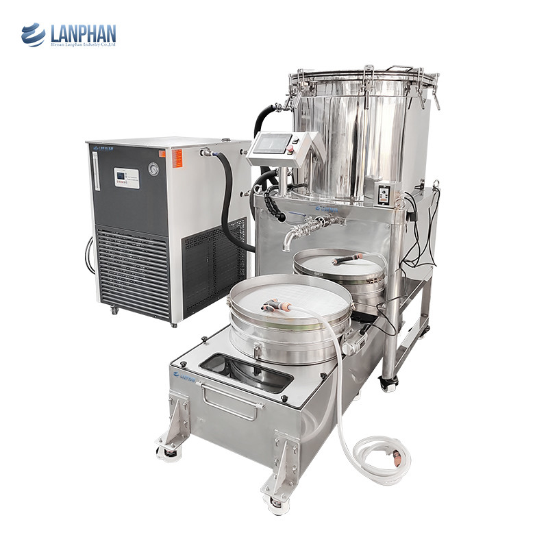 Ice Water Bubble Hash Trichome Separator Machine 75 Gallon  Cooling Area 1.35m2