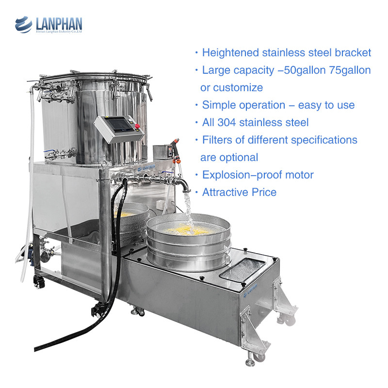 Ice Water Bubble Hash Trichome Separator Machine 75 Gallon  Cooling Area 1.35m2