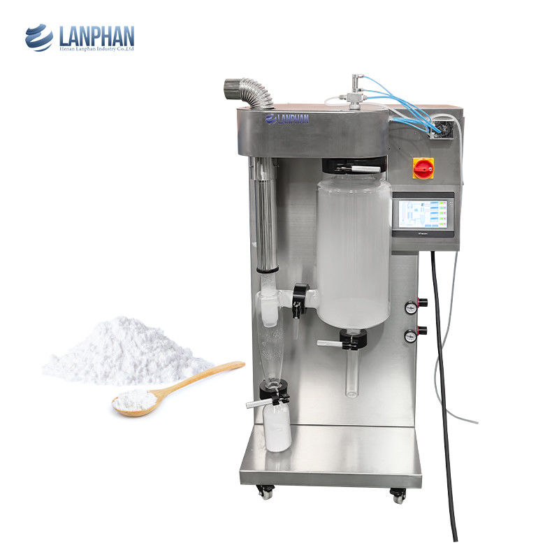 Stainless Steel Spray Dryer Machine with 2L/H Evaporation and Electric Heating for Milk Powder and Juice