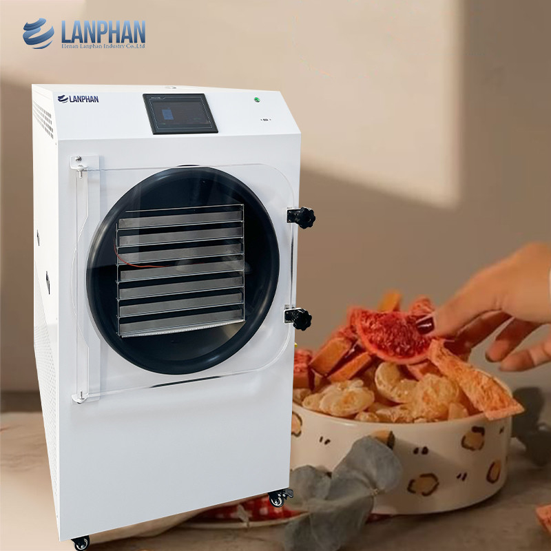 Lanphan 7-Tray Medium Home Freeze Dryer Black White Freeze Dry At Home for food fruit