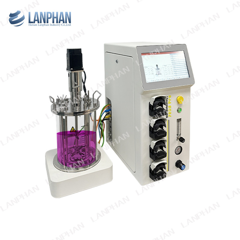 0.25L-15L Glass Bioreactor plant Bioreactor Laboratory Bioreactor Equipment For Cell Culture