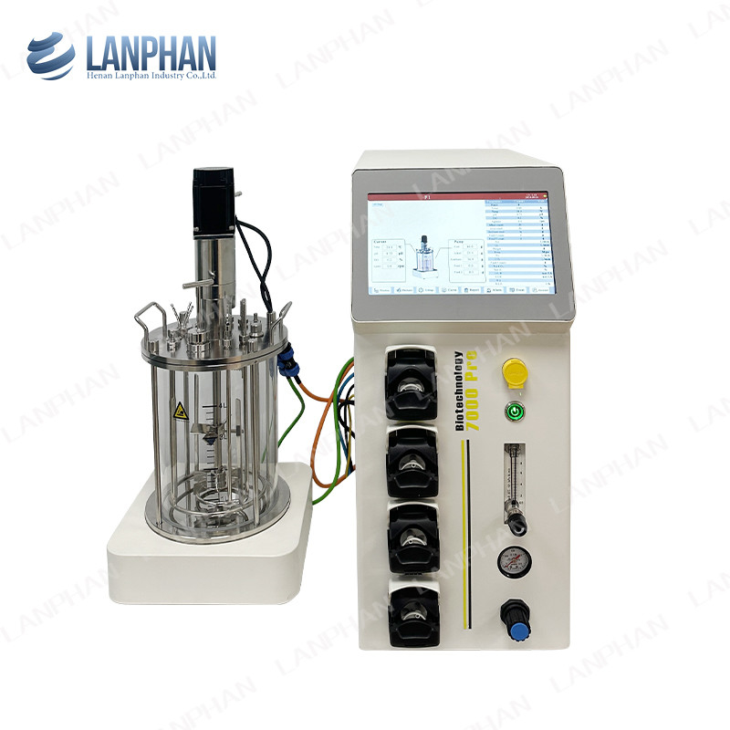 0.25L-15L Glass Bioreactor plant Bioreactor Laboratory Bioreactor Equipment For Cell Culture