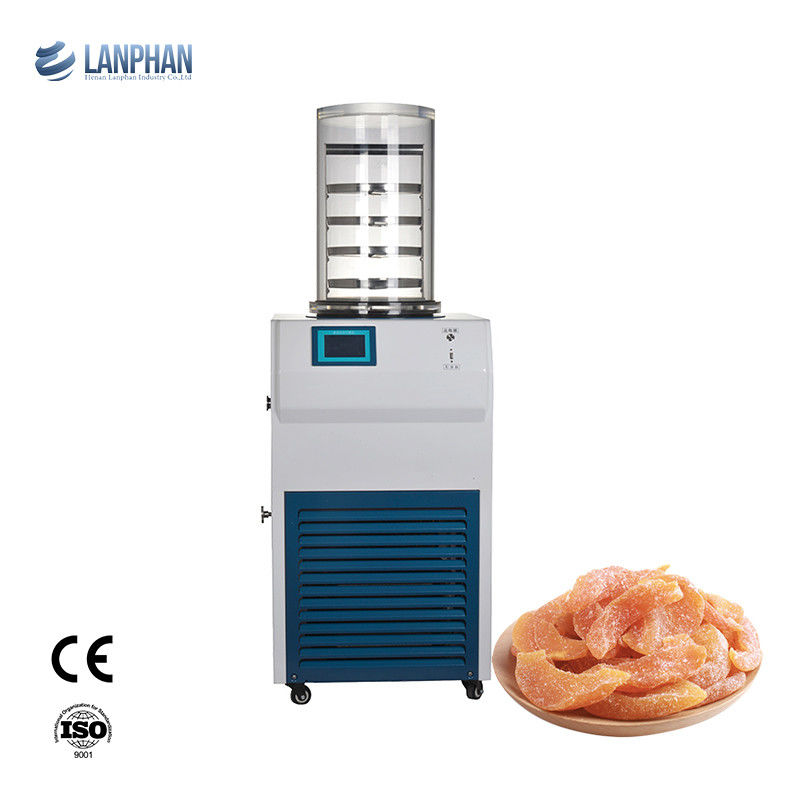 6kg/24h Water Capture Capacity Laboratory Freeze Dryer with Air Cooling and Stainless Steel Cold Trap