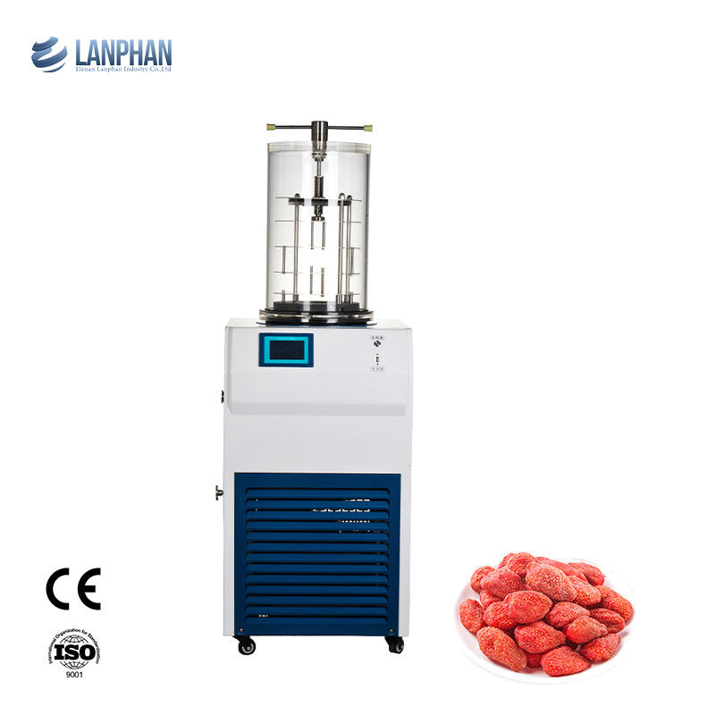 6kg/24h Water Capture Capacity Laboratory Freeze Dryer with Air Cooling and Stainless Steel Cold Trap