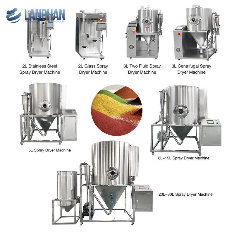 China 5L Spray Dryer Manufacturer Stainless Steel Laboratory Spray Drying Machine with Touch Screen Control