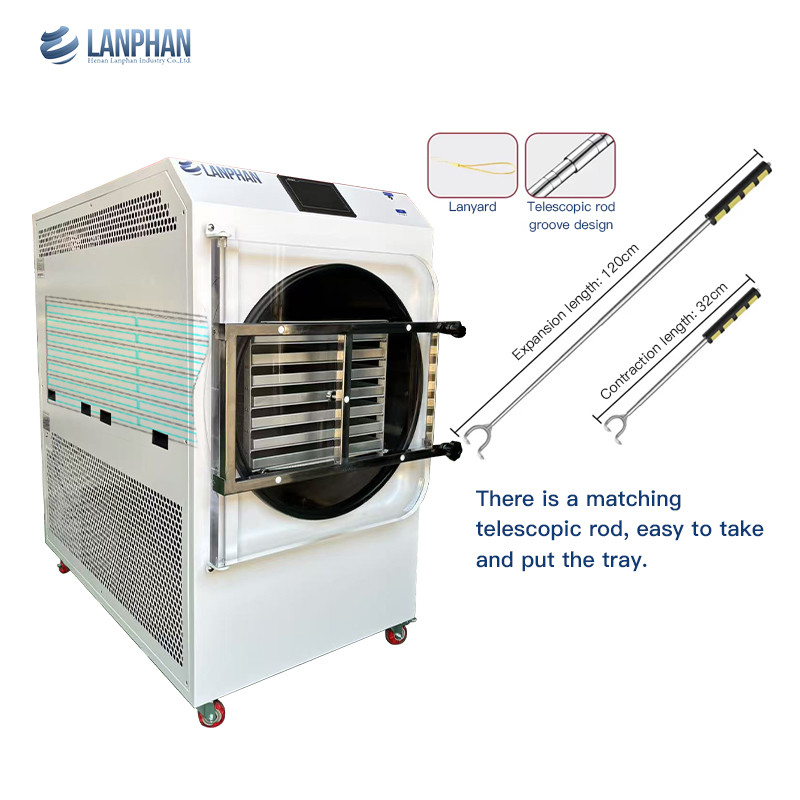 55kg-60kg / Batch 14 Trays Commercial Freeze Drying Machine 4m2 Freeze Dryer For Food
