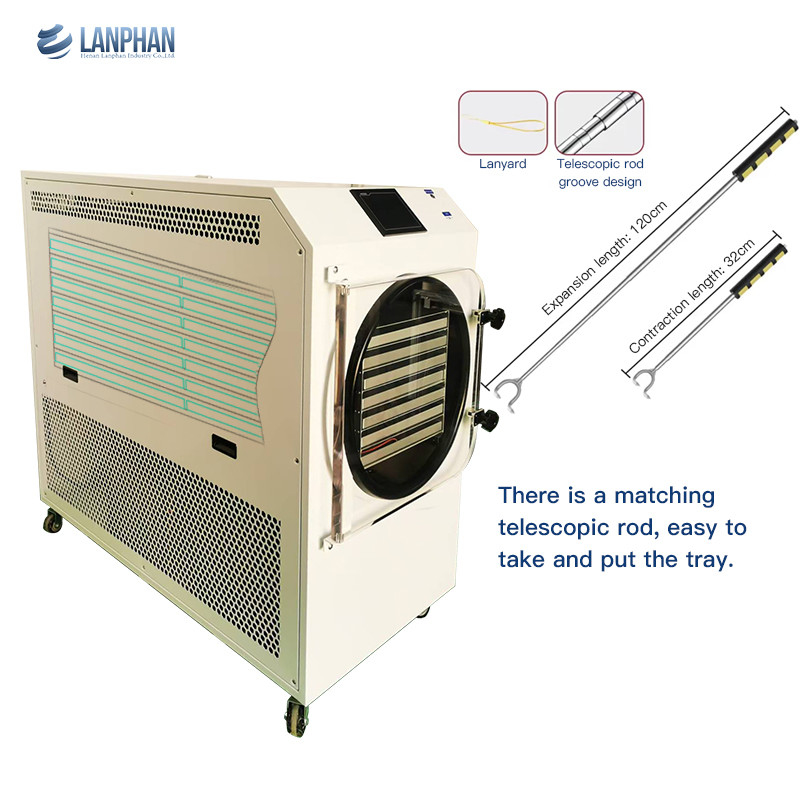 3.5m² Fruit Vegetable Milk Freeze Dryer Double compressor Pet Snack Food Vacuum Freeze Dryer
