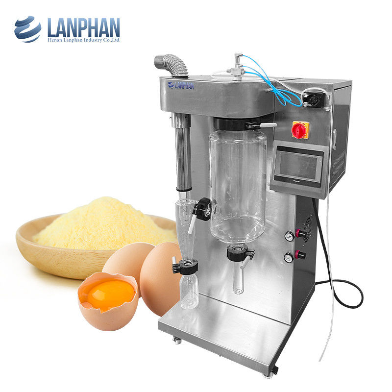 1500ml/H ~2000ml/H Glass Laboratory Spray Dryer for Tomato Milk Coffee Egg Powder Whey