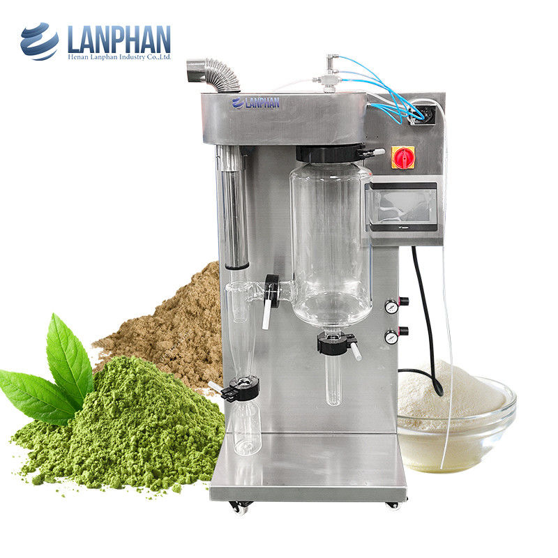 Mini  2000ml Glass Coffee Egg Powder Spray Dryer Machine for Sugar Syrup Detergent