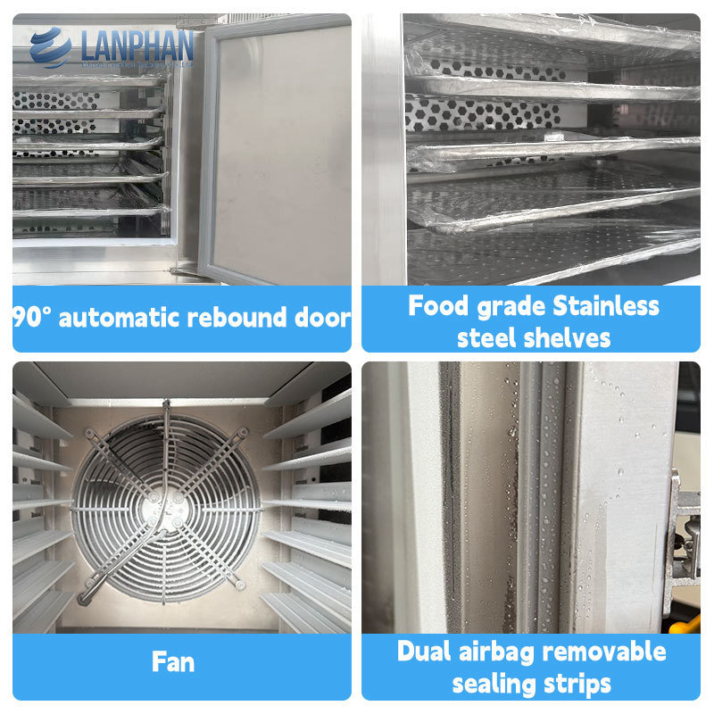 -45℃ 5-Tray 130l Blast Freezer For Meat And Chicken Shrimp Small Blast Freezer Factory Price
