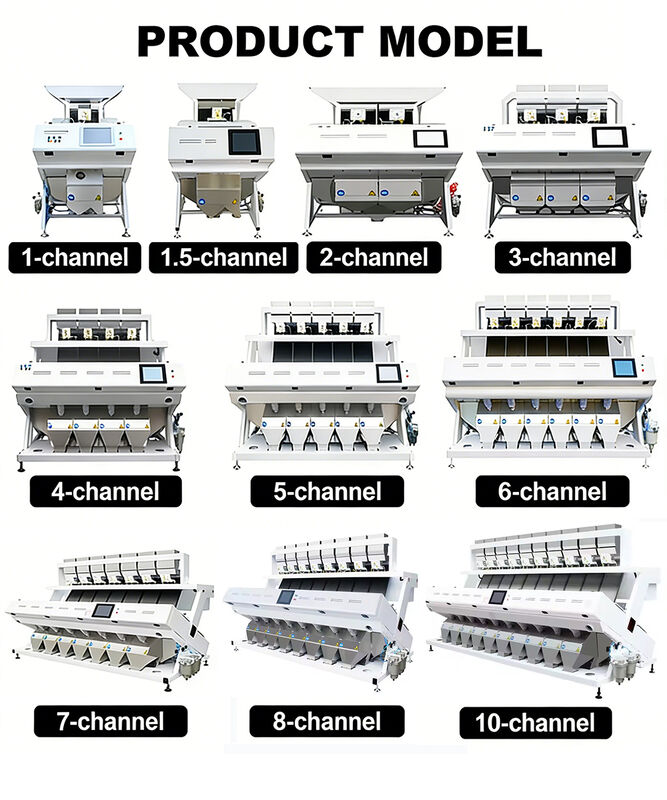 Single Chute Color Sorter For Mealworm Sorting Rice Optical Sorter Machine Rice Sorter Machine