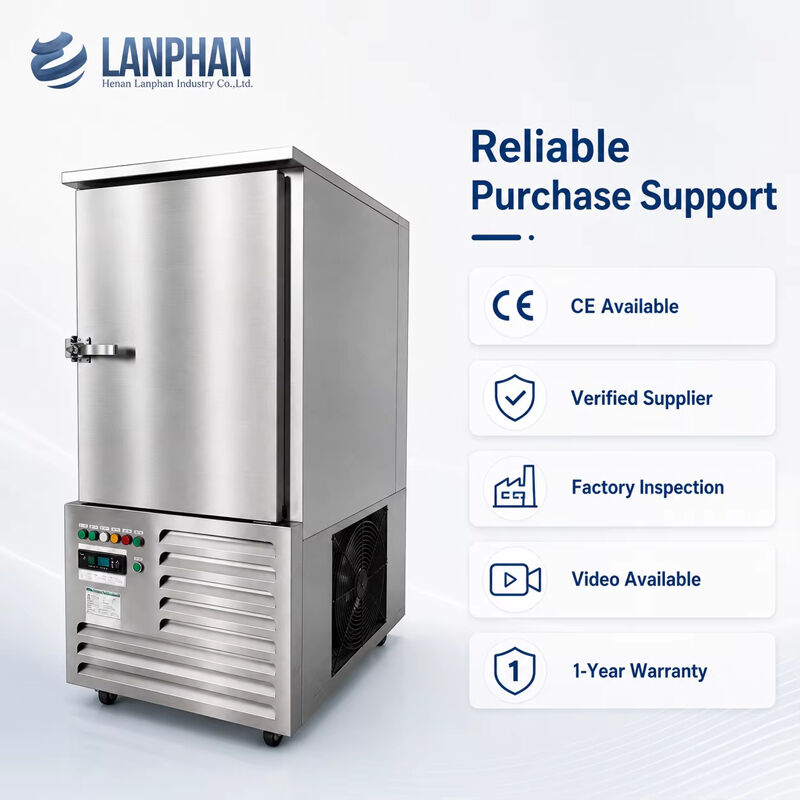 300L -80 Degree Blast Freezer 10 Trays Food Grade Ultra Low Temperature Deep Blast Freezer