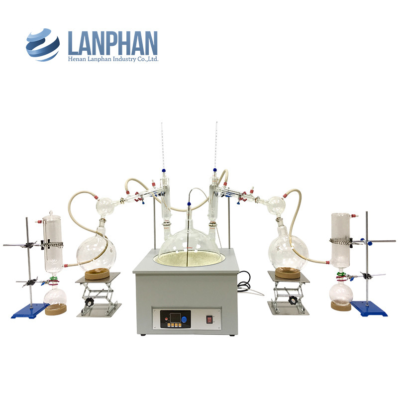 Short Path Distillation Equipment 20L High Borosilicate Glass Corrosion Resistance