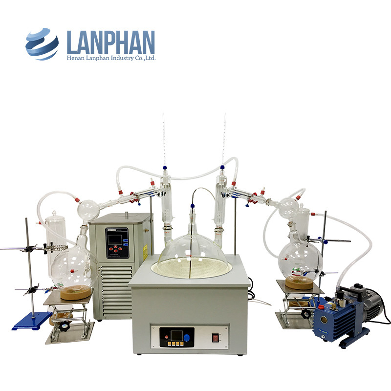 Short Path Distillation Equipment 20L High Borosilicate Glass Corrosion Resistance