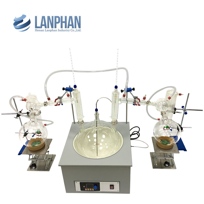 Short Path Distillation Equipment 20L High Borosilicate Glass Corrosion Resistance