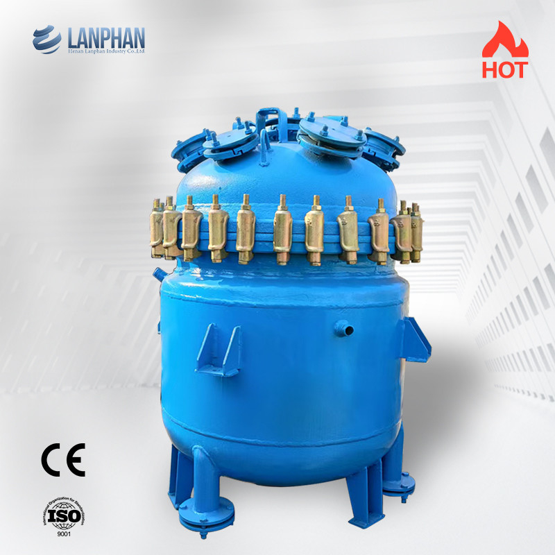 Enamel Reaction Tanks 100L Industrial Glass Lined Reactor Corrosion Resistance
