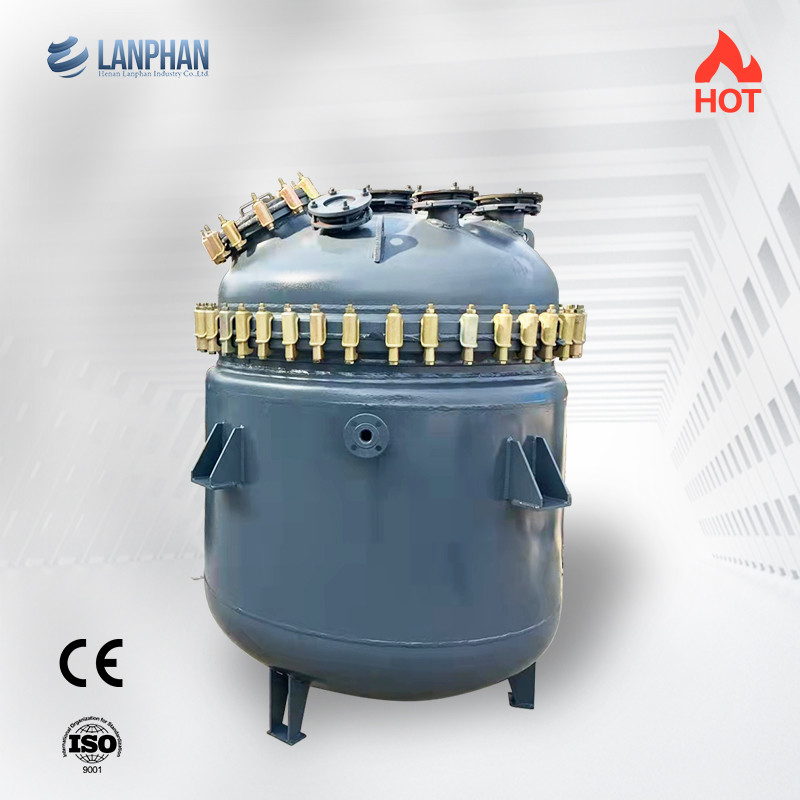 Enamel Reaction Tanks 100L Industrial Glass Lined Reactor Corrosion Resistance