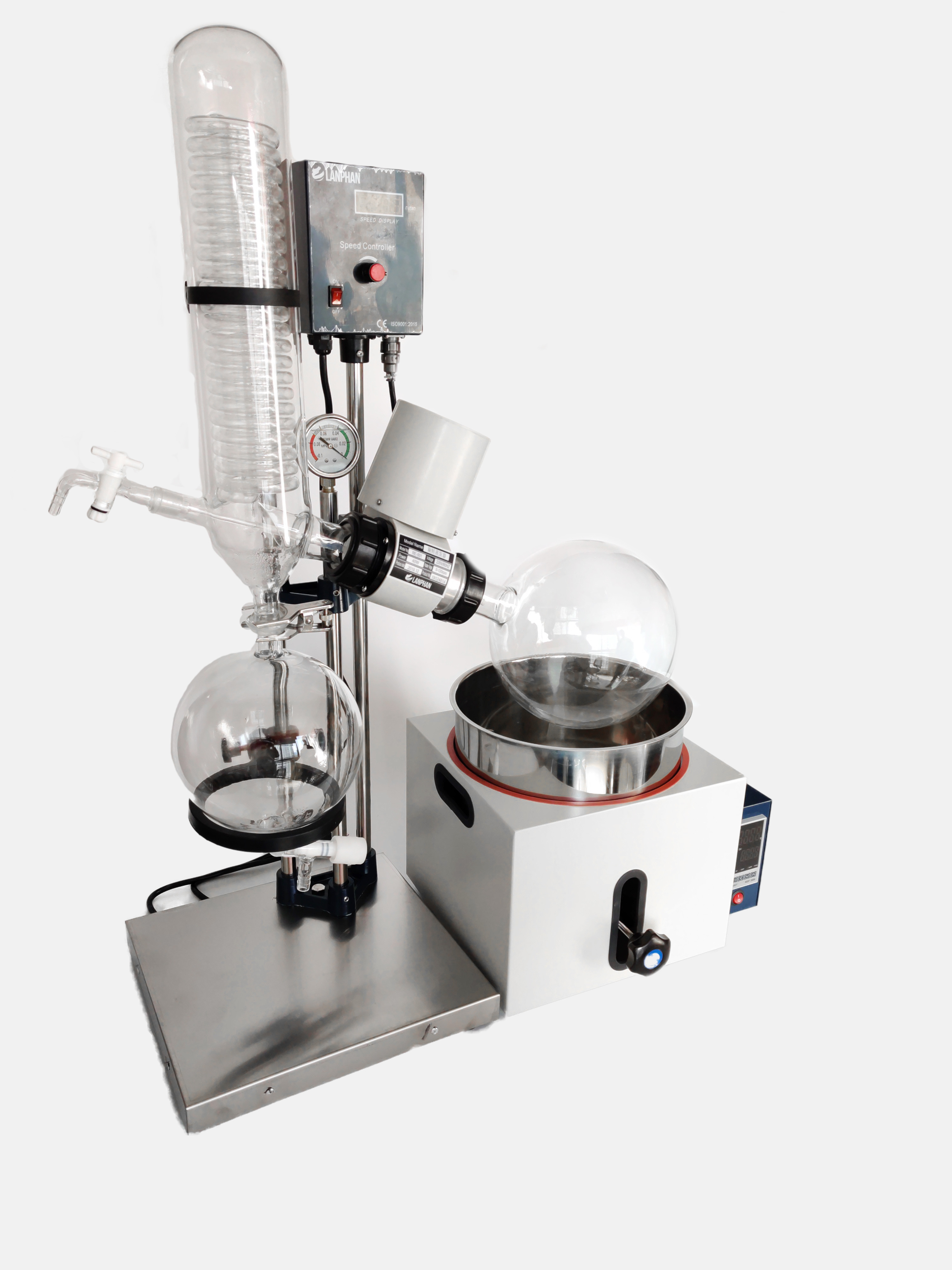 Lab Rotary Evaporator Ethanol Vacuum Condenser Thermal Evaporation