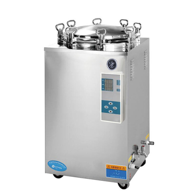 100L 120L 150L Steam Sterilizer Autoclave Automatic Vertical Hand Wheel Pressure 6kw