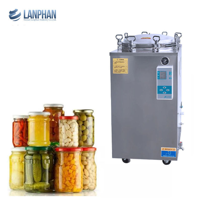Glassware Steam Sterilization Vertical Autoclave Canned Meat Food Glass Jar