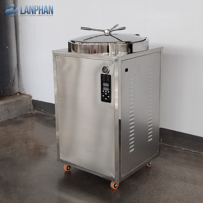 Laboratory Automatic Vertical Pressure Steam Sterilizer Autoclave With 3 Baskets