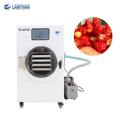 4 Trays Fruit Vacuum Freeze Drying Machine Lyophilizer Freeze Dryer For Fruit Vegetable