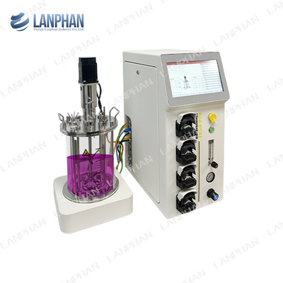 0.25L-15L Glass Bioreactor plant Bioreactor Laboratory Bioreactor Equipment For Cell Culture