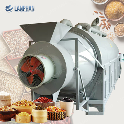 Roller Drying Machine Industrial Agricultural Fields , Fruit Hulls , Crops Drum Dryer Equipment