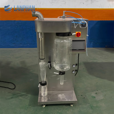 1500ml/H ~2000ml/H Glass Laboratory Spray Dryer for Tomato Milk Coffee Egg Powder Whey