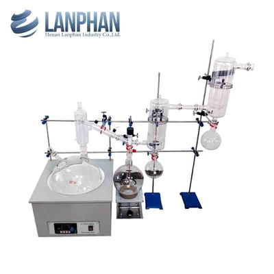 20 Liter Short Path Distillation Equipment Fractional Glass Distillation Kit