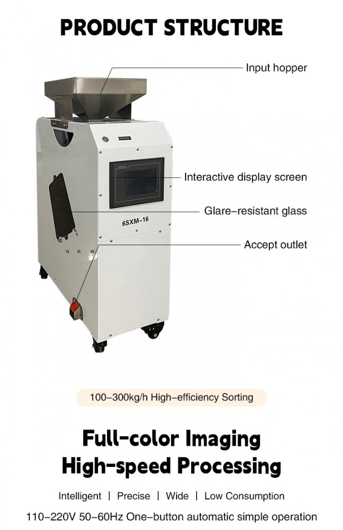 Coffee Beans Rice Grain Color Shape Sorting Machine Ccd Optical ...