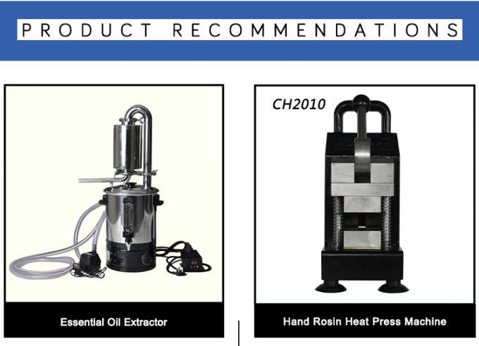 Essential Oil Extractor Distillation Vacuum Steam Stainless Steel 25L