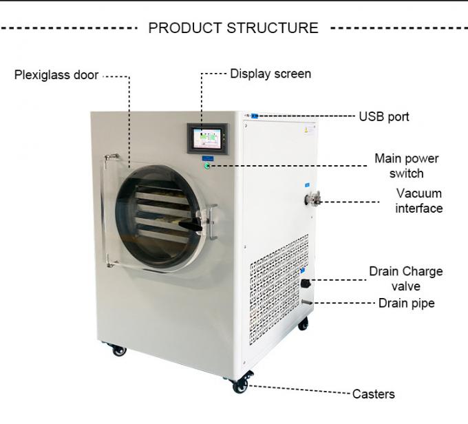 220V Home Vacuum Freeze Dryer Fruit Liquid Freeze Dried Maker
