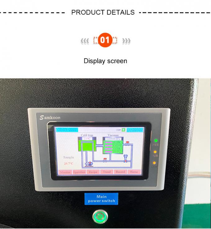 HFD6 2300W Vacuum Freeze Dryer Machine System For Candy